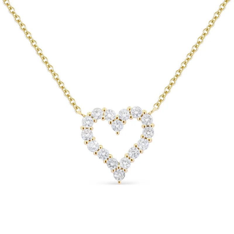 Ten-strand necklaces-0.46Ct Diamond Necklace In 14K Yellow Gold