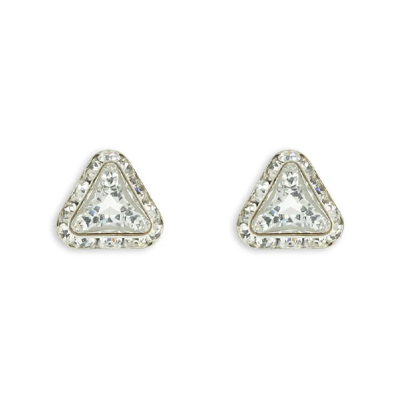 Gatsby earrings-Triangle Crystal Stud Earrings