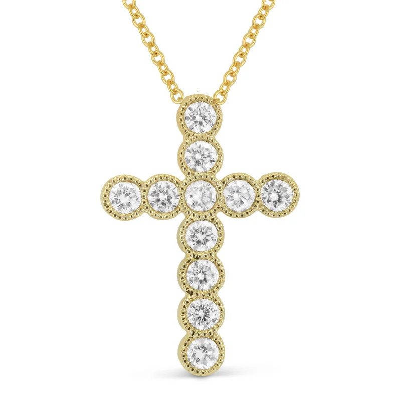 Timeless locket necklaces-0.40Ct Diamond 16"pendant Necklace In 14K Yellow Gold