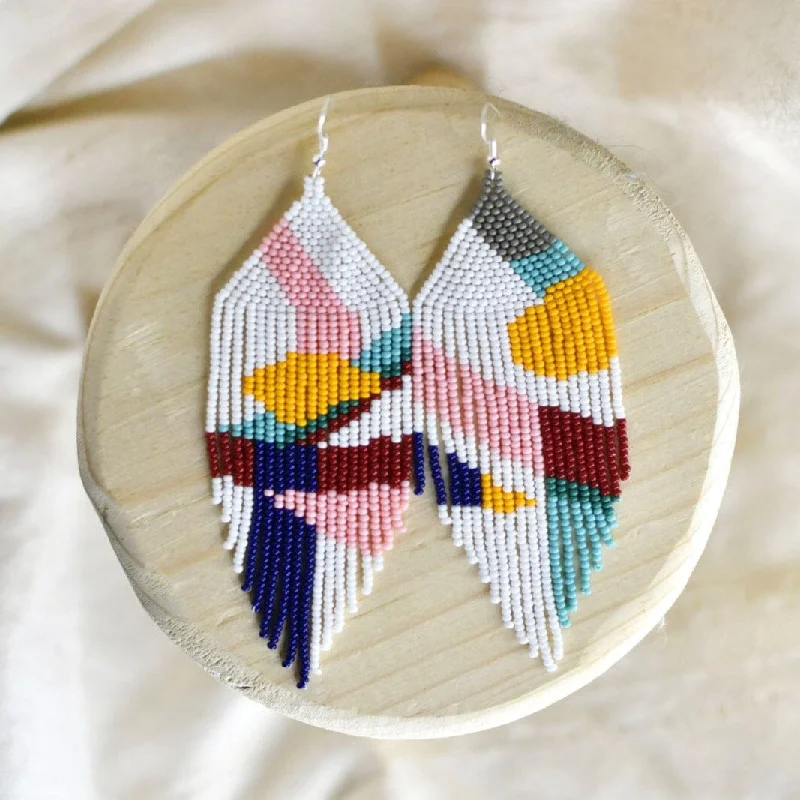 Rover feather earrings-Abstract Reality