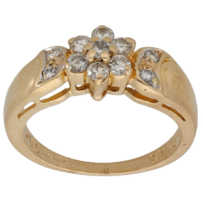 Thin clay rings-9ct Gold 0.43ct Diamond Dress/Cocktail Ring Size N