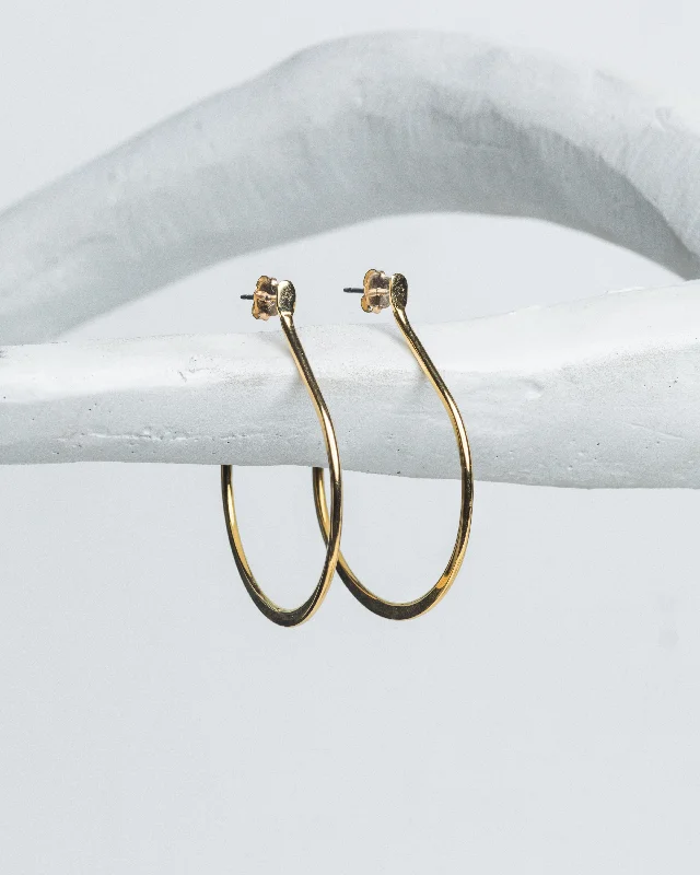 Cultured pearl earrings-HAYDEN Hoop Earrings