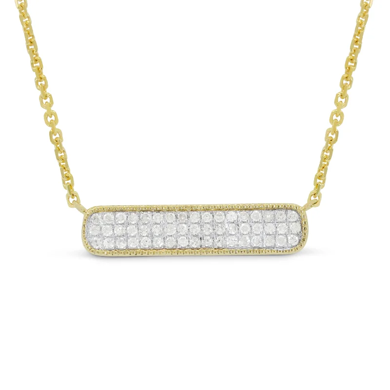 Grand diamond necklaces-0.20Ct Diamond Necklace In 14K Yellow Gold