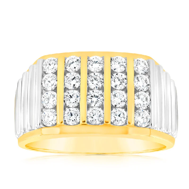 Soft open rings-Luminesce Lab Grown 9ct Yellow Gold 1.25 Carat Ring