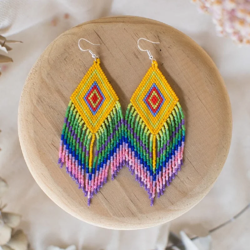 Thick cuff earrings-Guacamaya