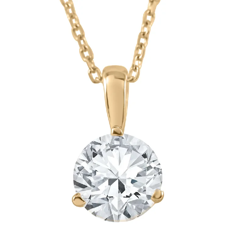 Cool wood necklaces-1/4 ct Solitaire Diamond Pendant available in 14K and Platinum