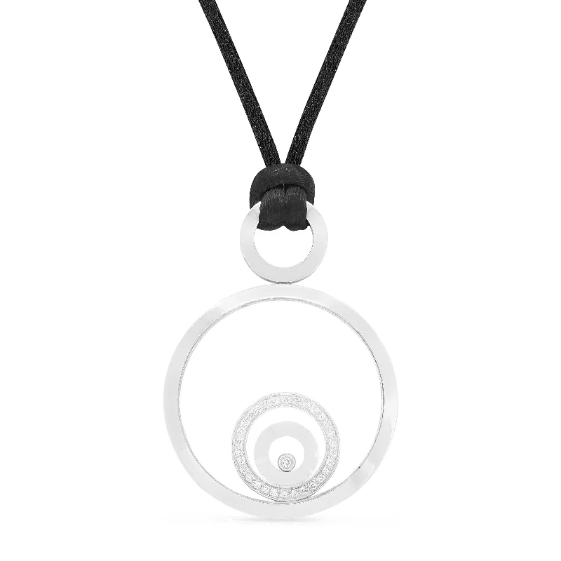 Cool wood necklaces-0.28Ct Diamond 16"pendant Necklace In 18K White Gold