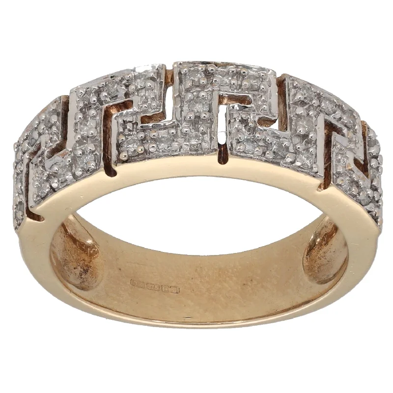 Moon theme rings-9ct Gold 0.32ct Diamond Alternative Ring Size N