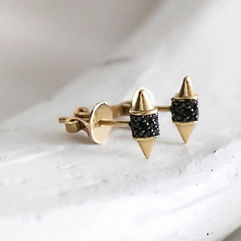 Cool clay earrings-SCARLETT SPIKE STUD EARRINGS