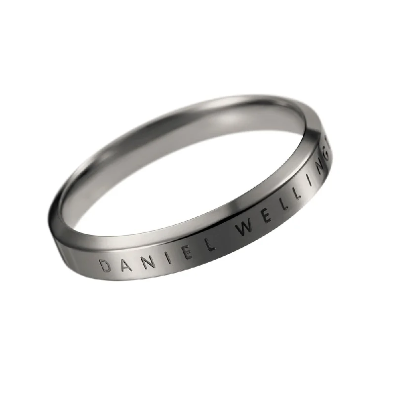 Thin clay rings-Daniel Wellington Stainless Steel Classic Ring Anthracite Grey