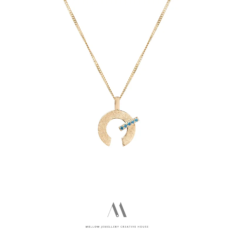 Fluid design necklaces-14k solid gold Diamonds necklace N4/AuD35