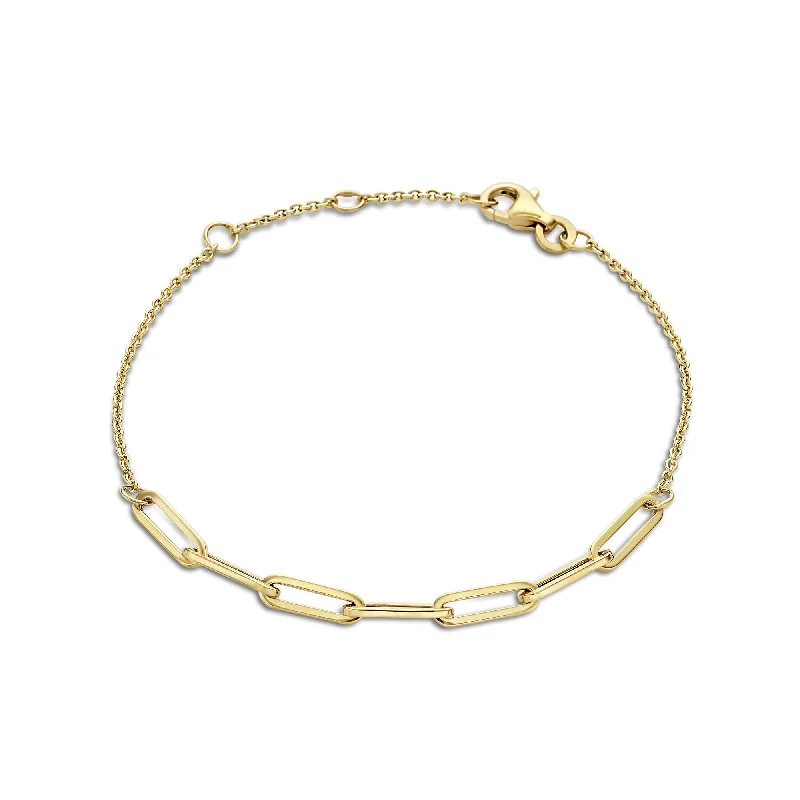 Moon theme bracelets-Aidee Louise 14 karat gold bracelet with chains