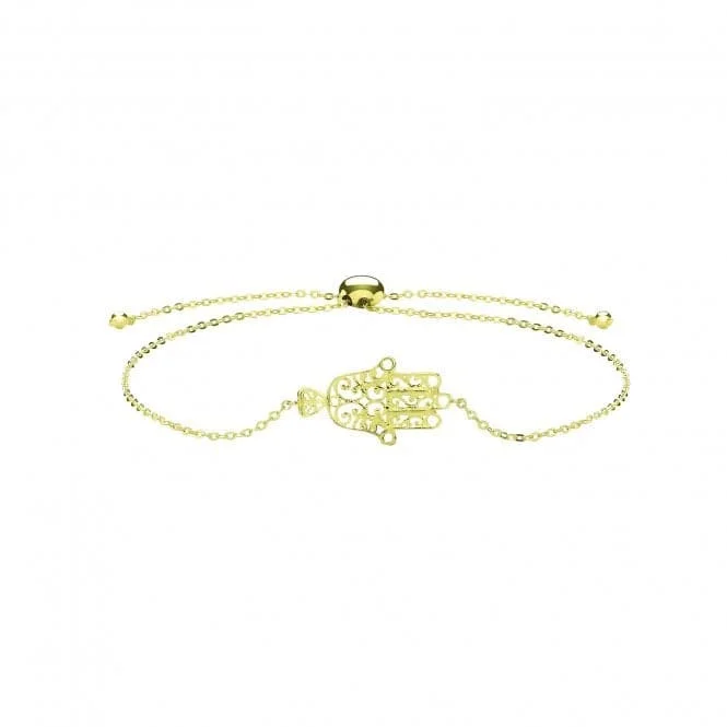 Swirl shape bracelets-9ct Yellow Gold Hamsa Bracelet BR630