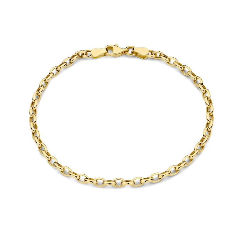 Twig weave bangles-Aidee Camille 14 karat gold link bracelet