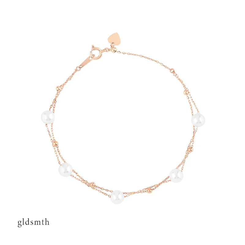 Wide geometric bangles-18k Rose Gold Tabitha Bracelet