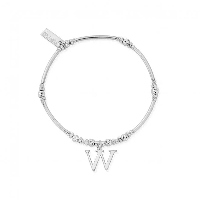 Slim star bracelets-Iconic Initial Bracelet - Letter W