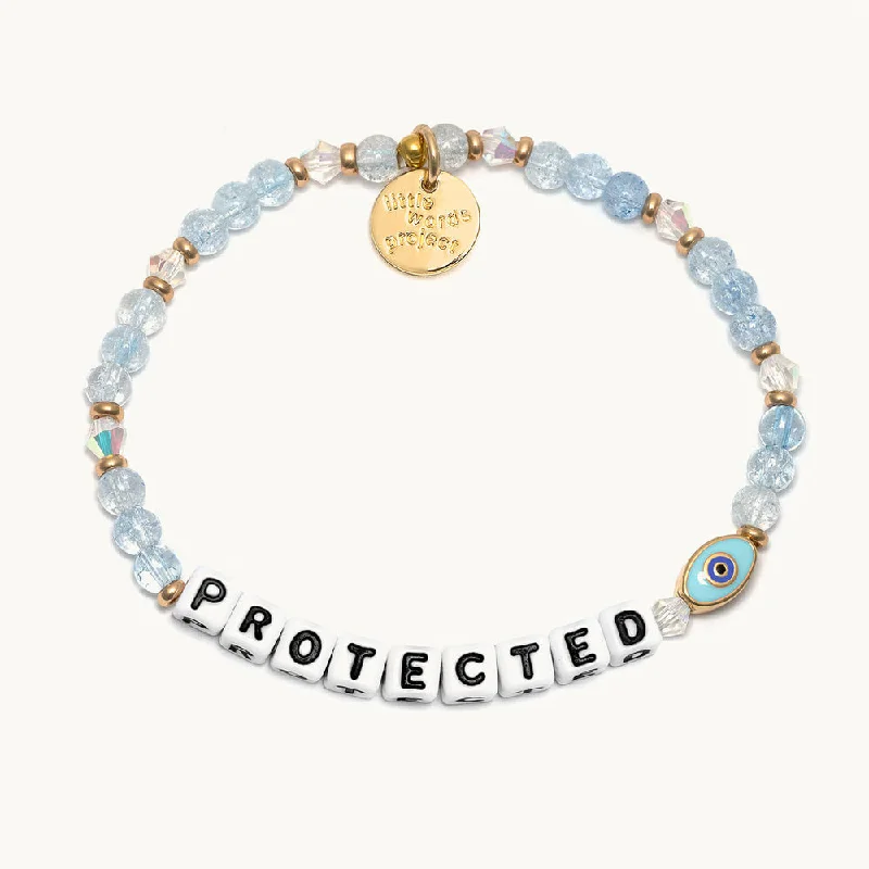 Thick chain bracelets-PROTECTED EVIL EYE BRACELET