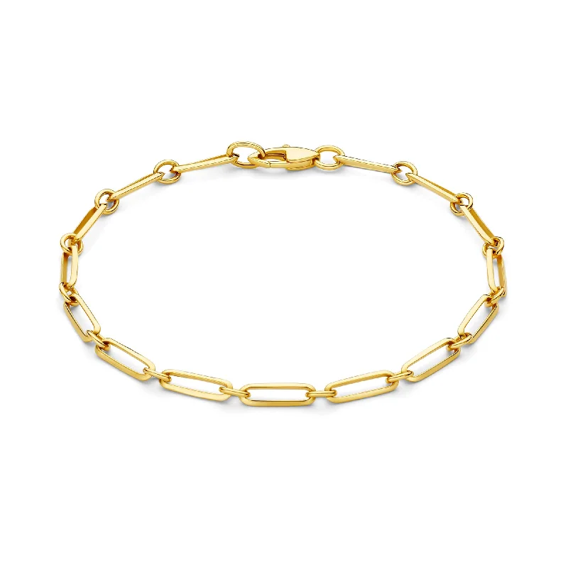 Daisy motif bangles-Aidee Raissa 14 karat gold link bracelet