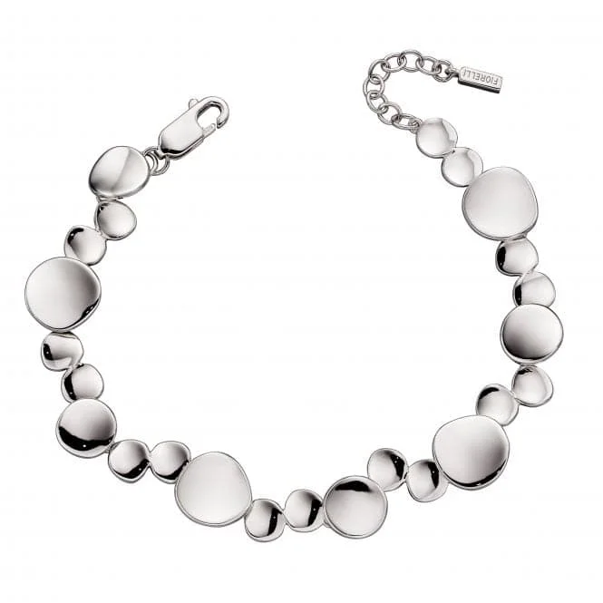 Edwardian style bangles-Fiorelli Silver Organic Tennis Bracelet B5229