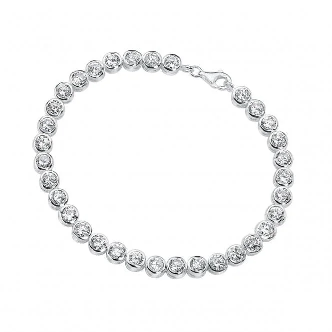 Pure dot bangles-Elements Clear CZ Tennis Bracelet B2958C