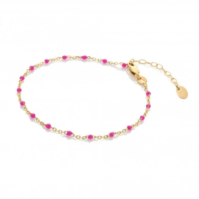 Dual metal bracelets-Ocean Pink Bracelet DL656