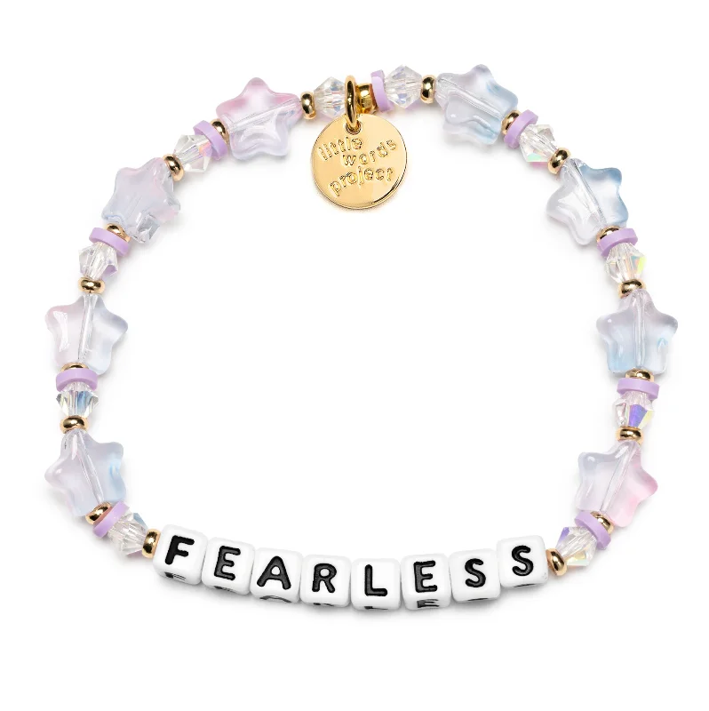 Thin bead bangles-Fearless Bracelet