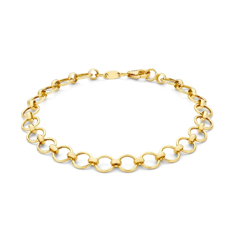 Swirl shape bracelets-Belleville Axelle 14 karat gold link bracelet