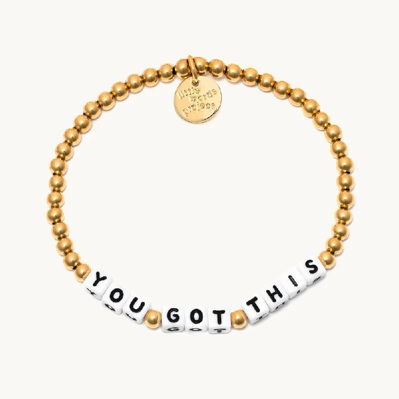 Swirl shape bracelets-YOU GOT THIS GOLD BRACELET