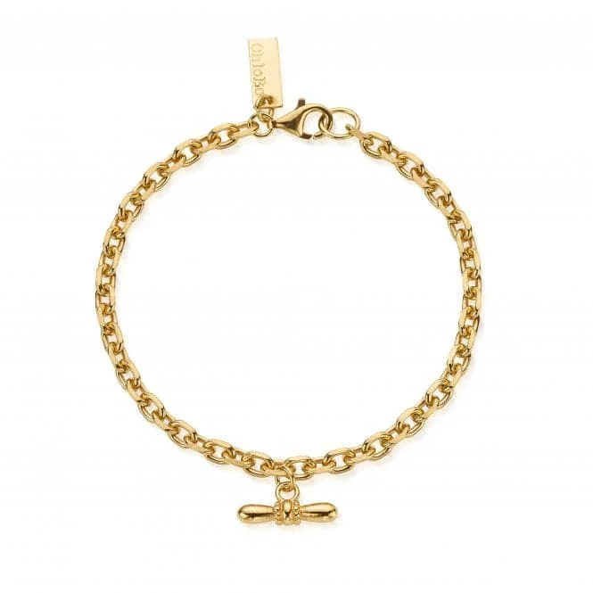 Crow motif bangles-Gold Balanced Aura Bracelet GB3309