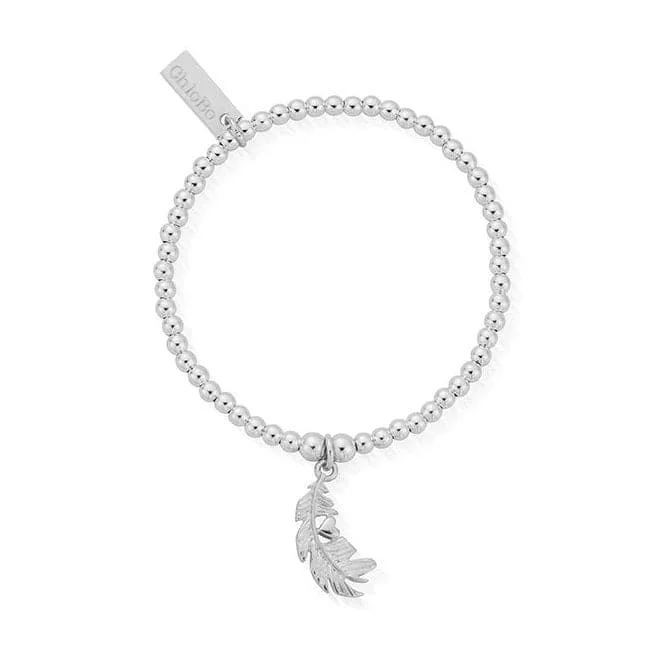 Bright crystal bangles-Children's Cute Charm feather Heart Bracelet CSBCC596