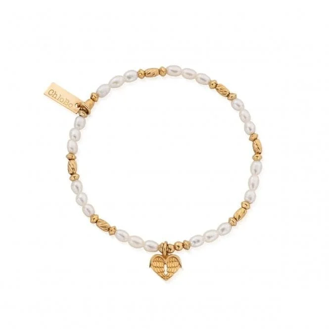 Round shape bracelets-Pearl Heart Of Love Bracelet GBRP1018