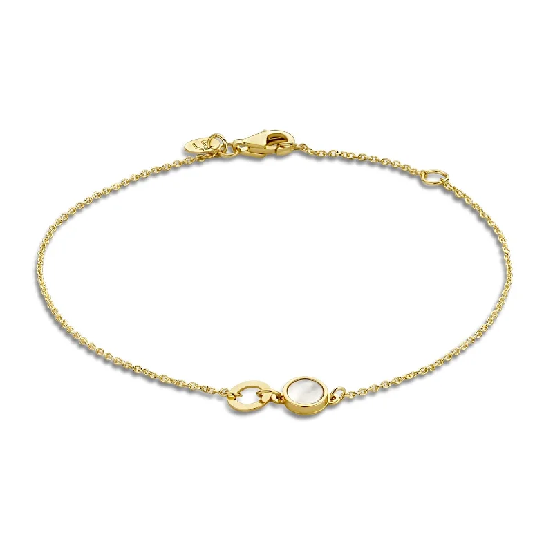 Pure dot bangles-Belleville Nova 14 karat gold bracelet with mother of pearl