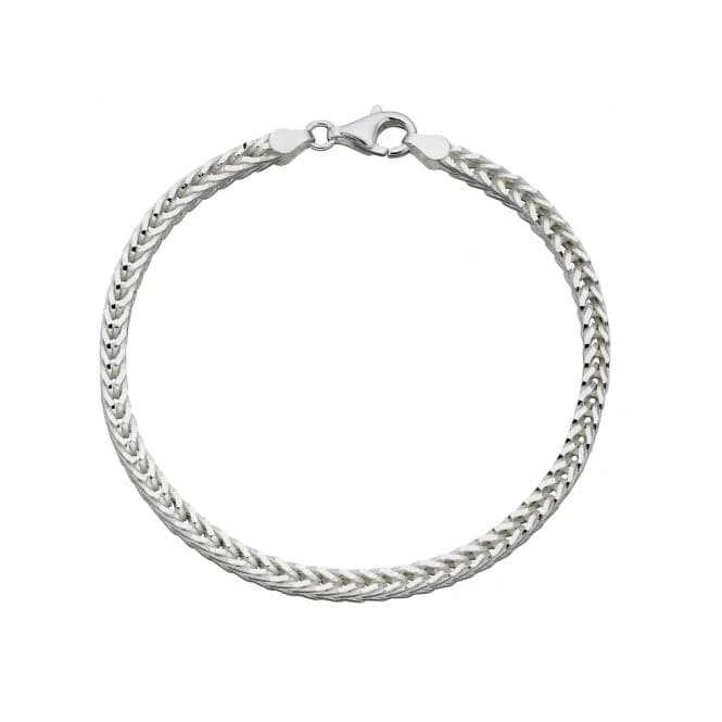 Bright crystal bangles-Beginnings Sterling Silver Heavyweight Foxtail Chain 22cm Bracelet B5111