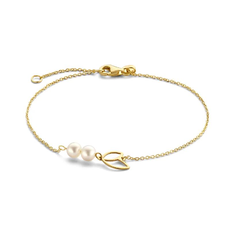 Gem stack bracelets-Belleville Noémi 14 karat gold bracelet with freshwater pearls